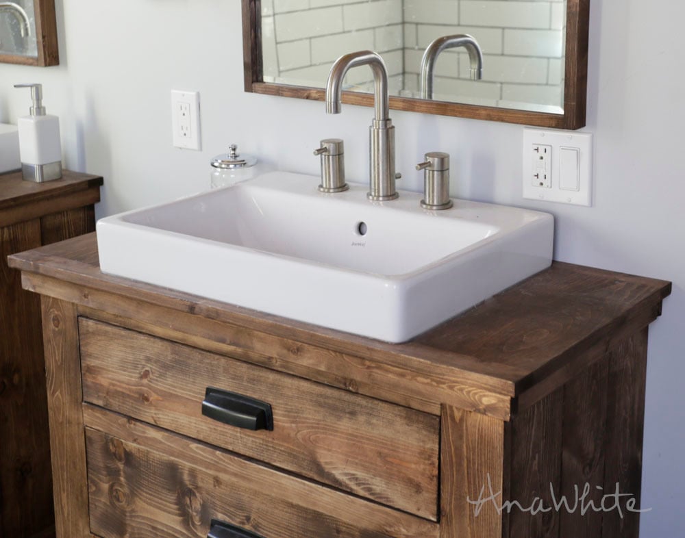 24 Reclaimed Wood Bathroom Vanity